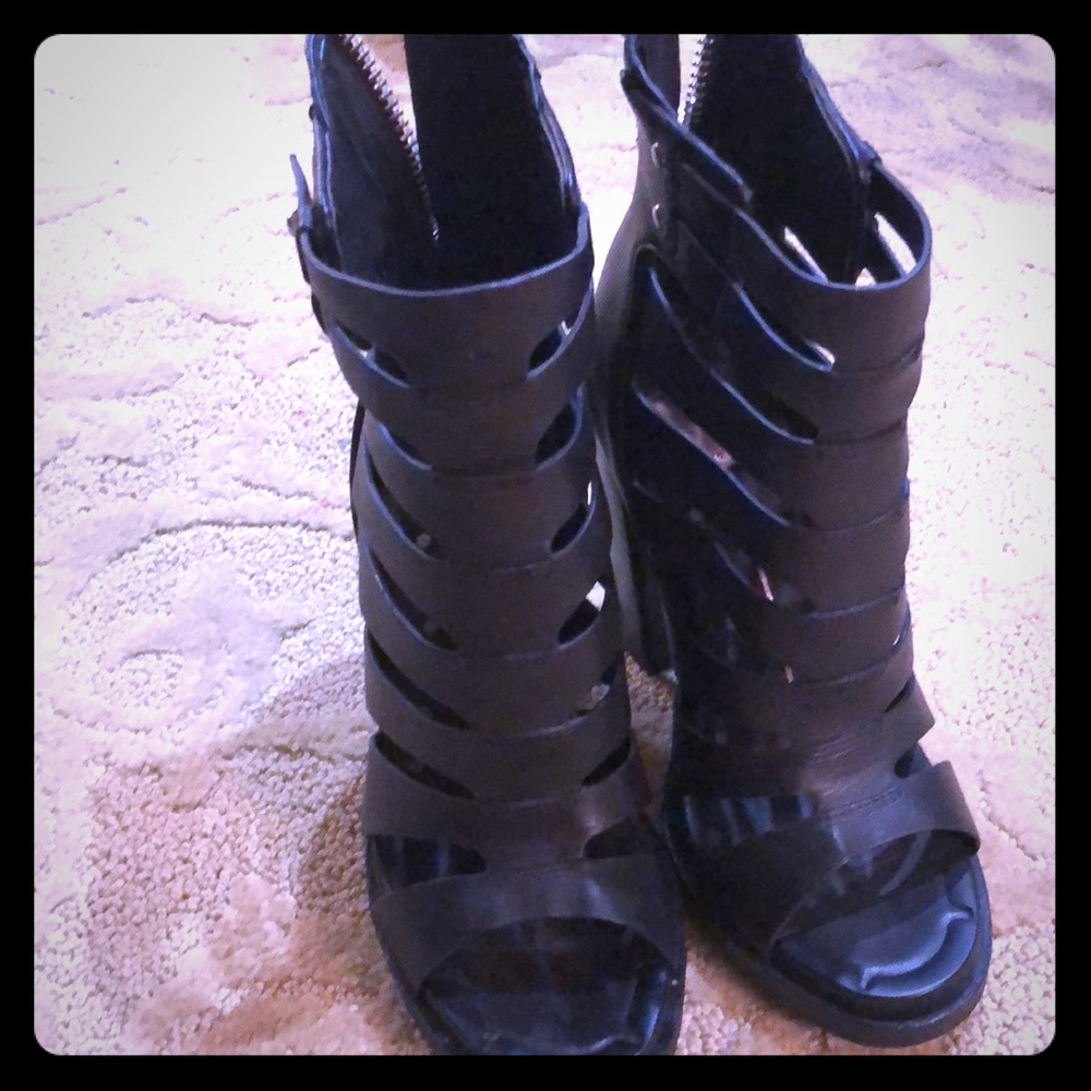 Dolce Vita gladiator high heels.